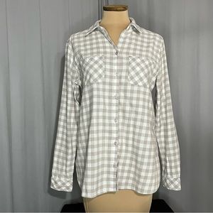 Croft & Barrow Flannel Long Sleeve Button Down Shirt